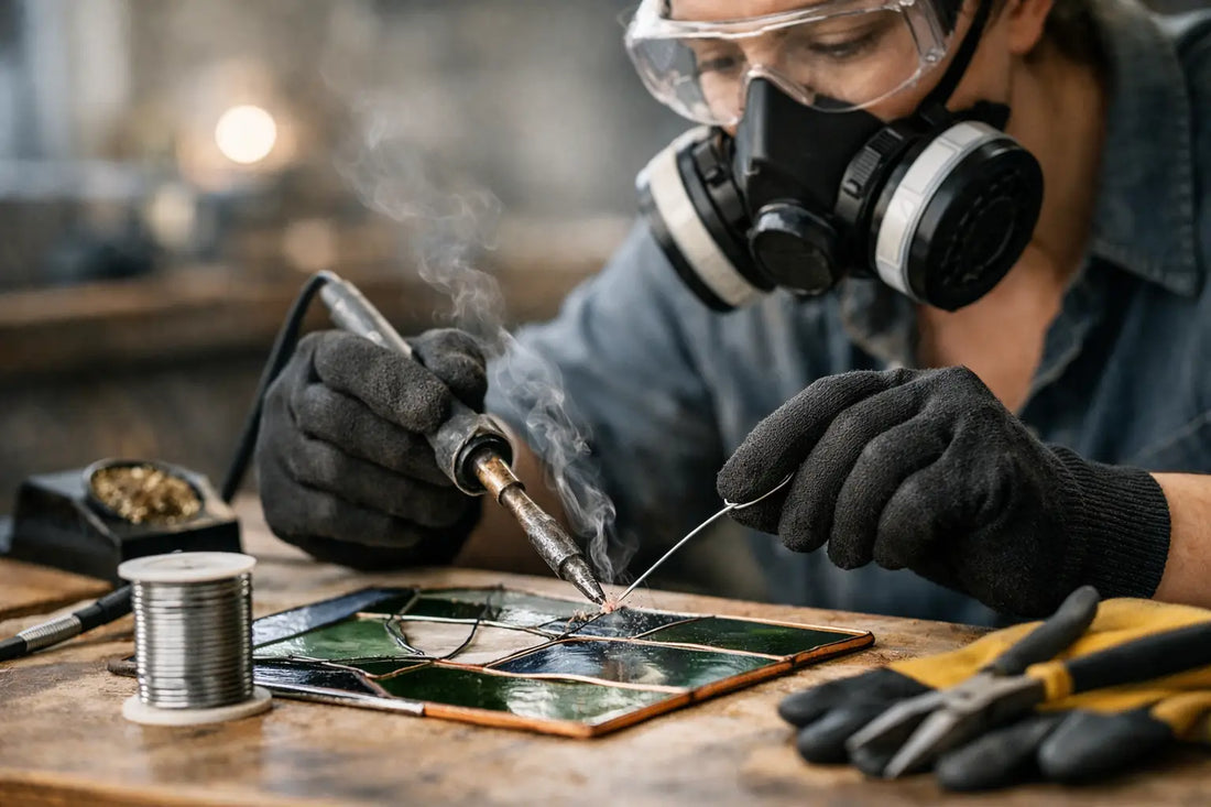 Stained Glass Soldering Safety Guide for Makers