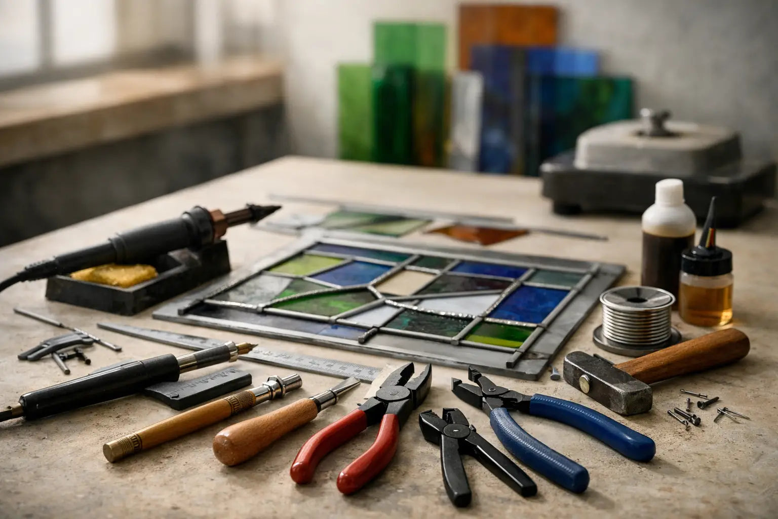 Leadlighting Tools Checklist for a Capable Bench