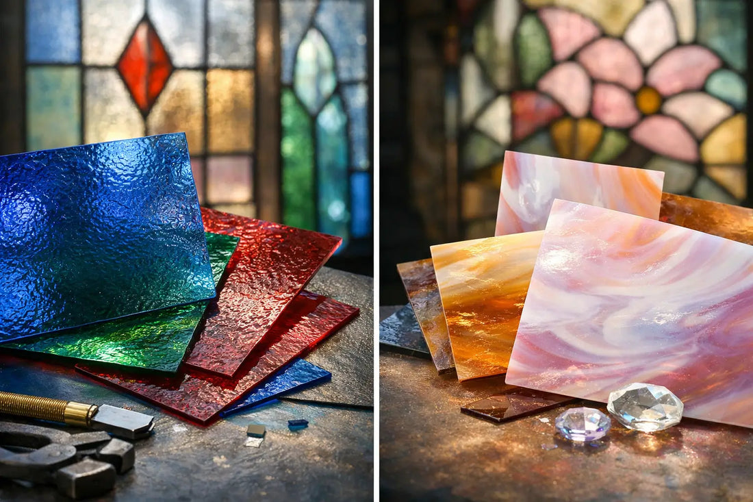 Cathedral Glass vs Opalescent for Stained Glass