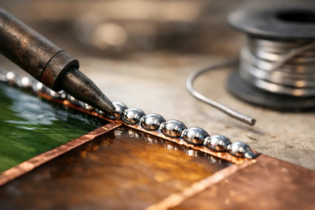 Why Does Solder Bead on Copper Foil Seams?