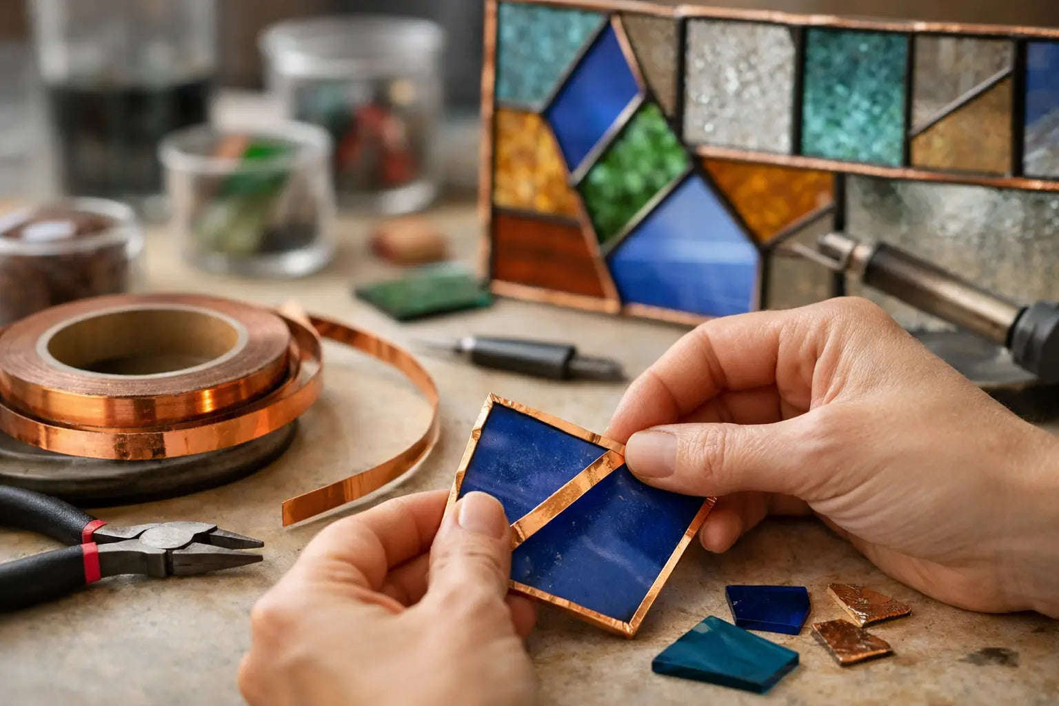 How to Use Copper Foil in Stained Glass