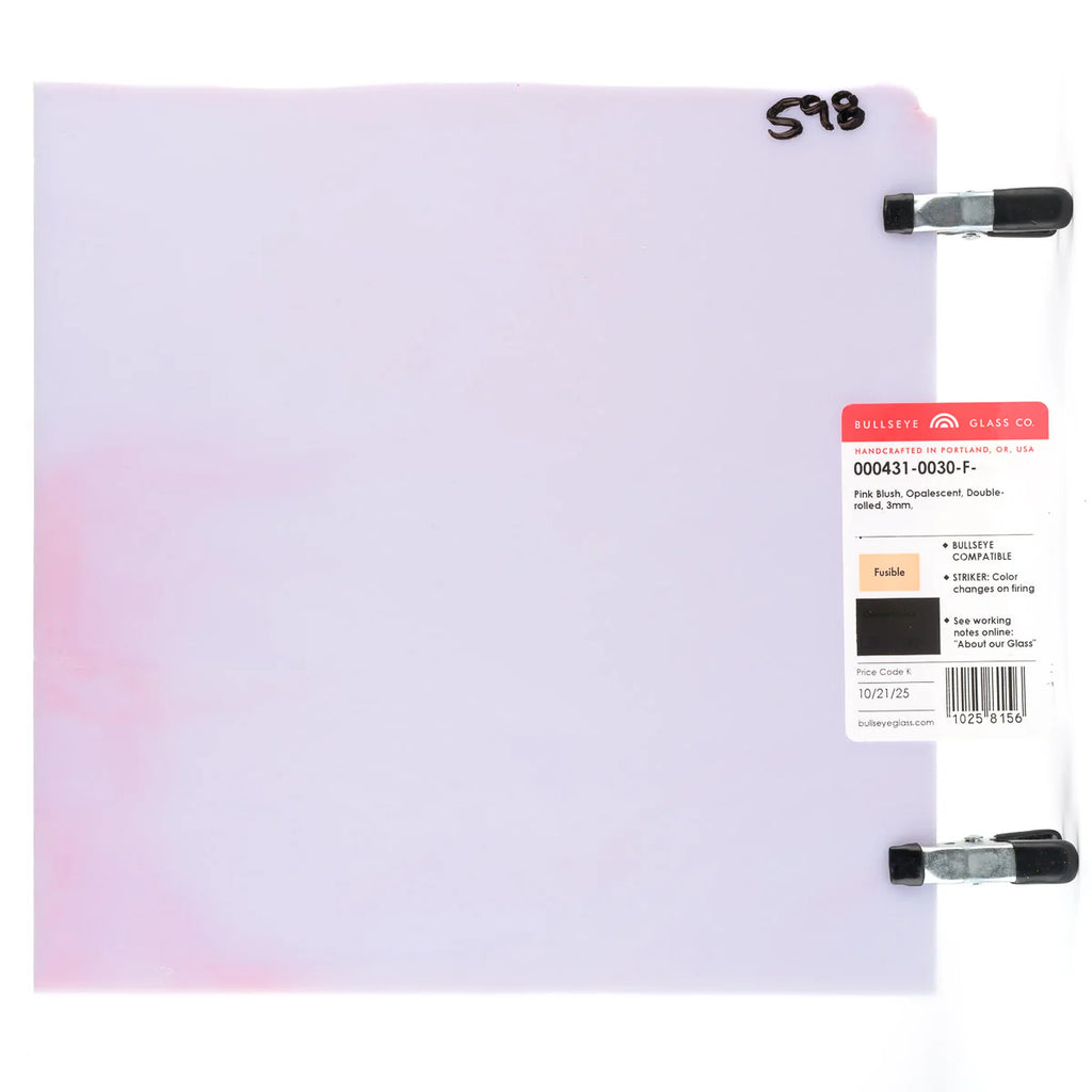 Bullseye Pink Blush Opal Striker Double Rolled Fusible - 043130F - ETA EARLY JULY