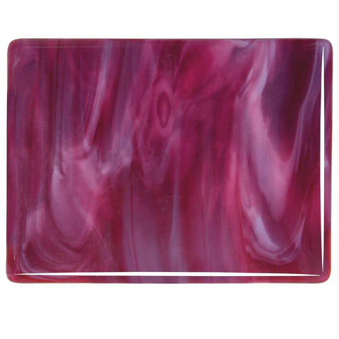 Bullseye Cranberry Pink, White Dbl Rolled Fusible - 231130F- ETA EARLY JULY