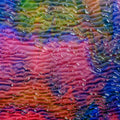 Bullseye Cranberry, Royal Blue, Spring Green 3+ Color Mix, Ripple, 3 mm, Fusible - 3216 - ETA EARLY JULY