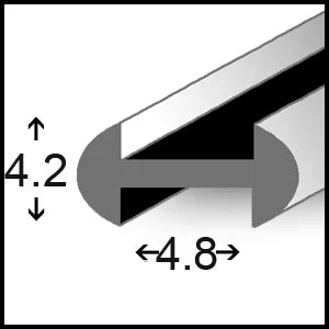 4.2RP – 4.2mm Lead Came Round Profile
