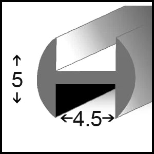 5.0RP – 5mm Lead Came Round Profile