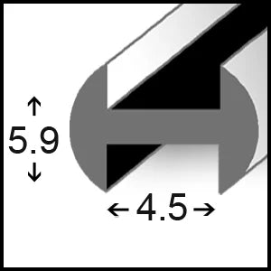 5.9RP – 5.9mm Lead Came Round Profile