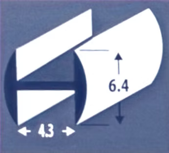 6.4RP – 6.4mm Lead Came Round Profile