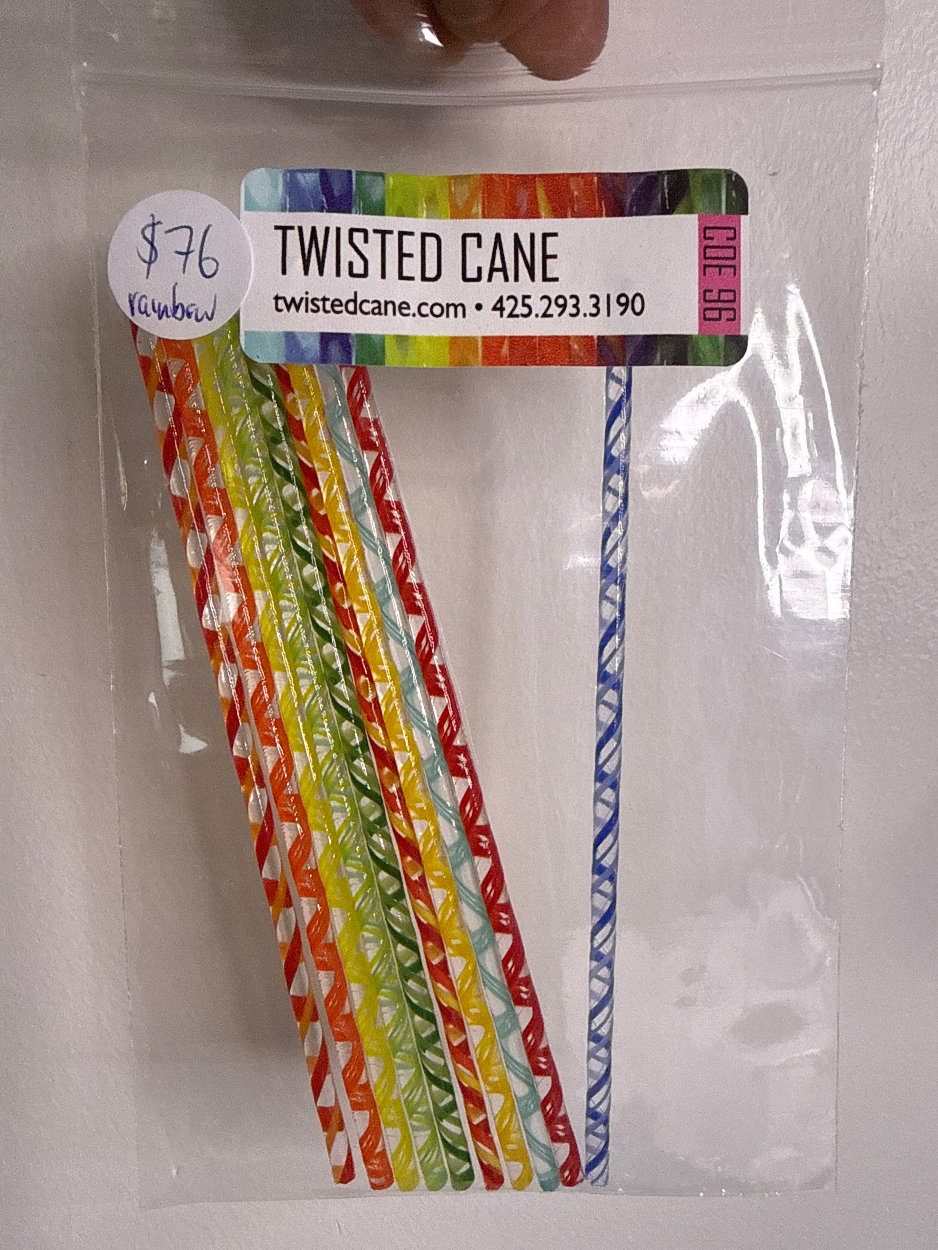 Rainbow Twisted Cane Assortment - 96 COE