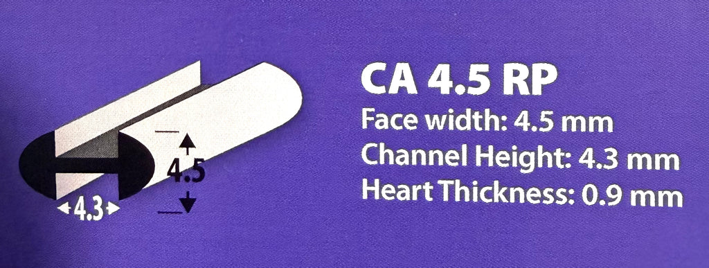 4.5RP – 4.5mm Lead Came Round Profile
