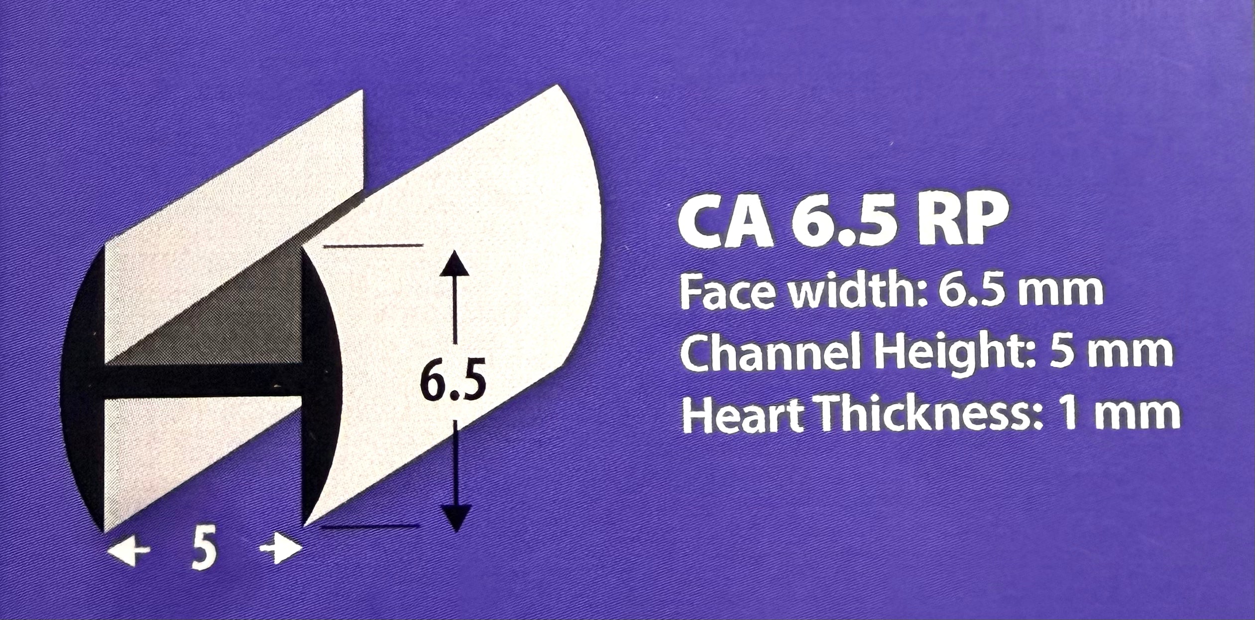 6.5RP – 6.5mm Lead Came Round Profile
