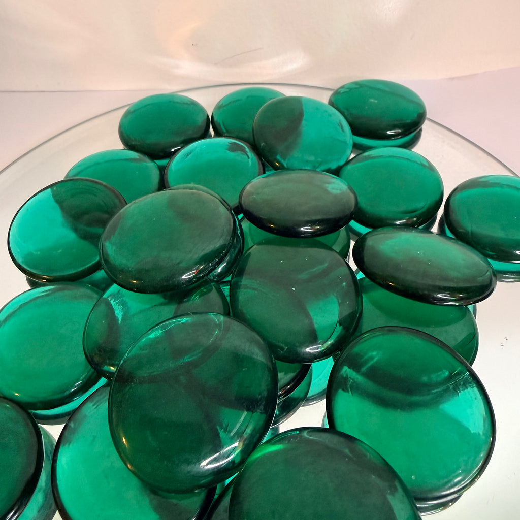 Large Glass Nuggets - 450gram bag - Teal