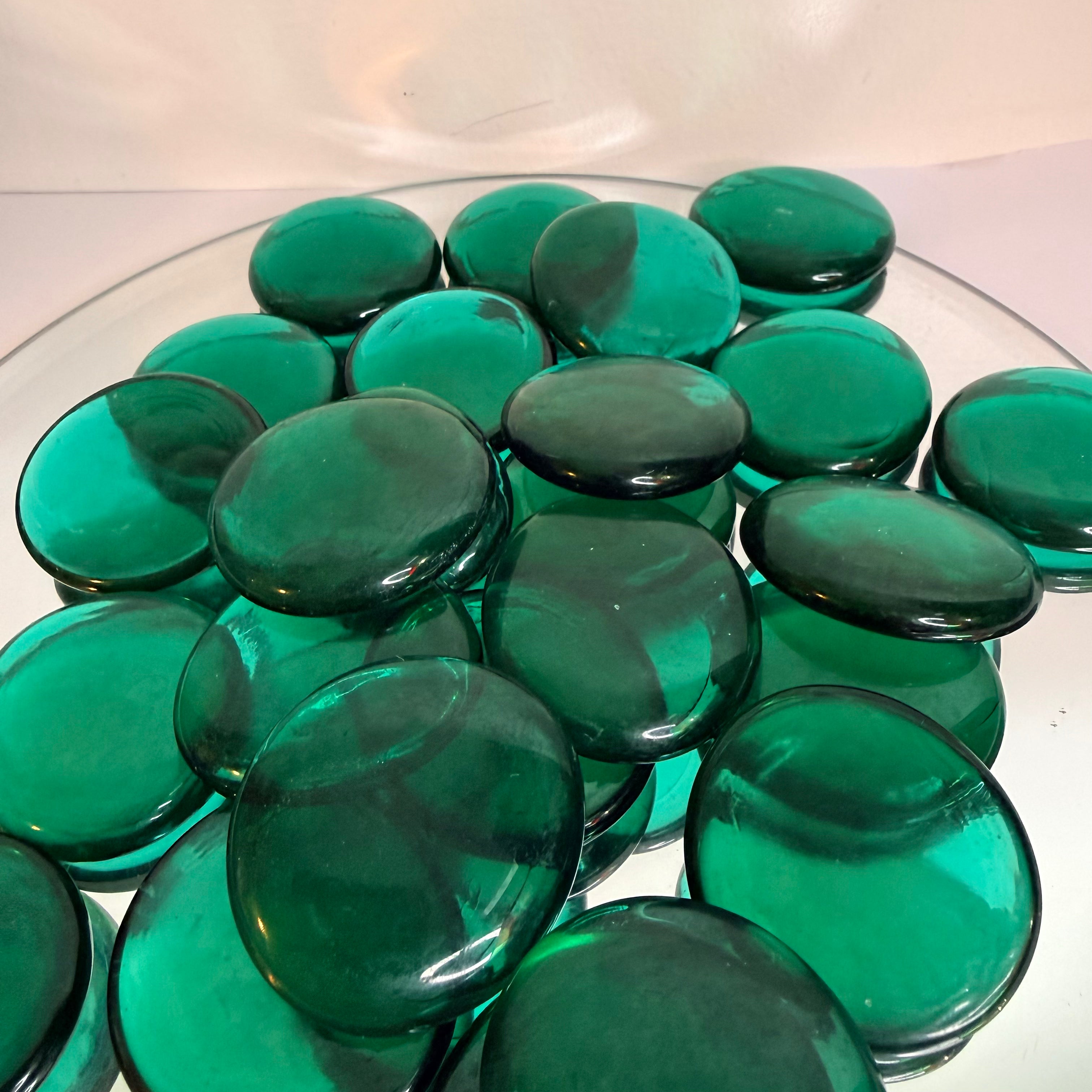 Large Glass Nuggets - 450gram bag - Teal