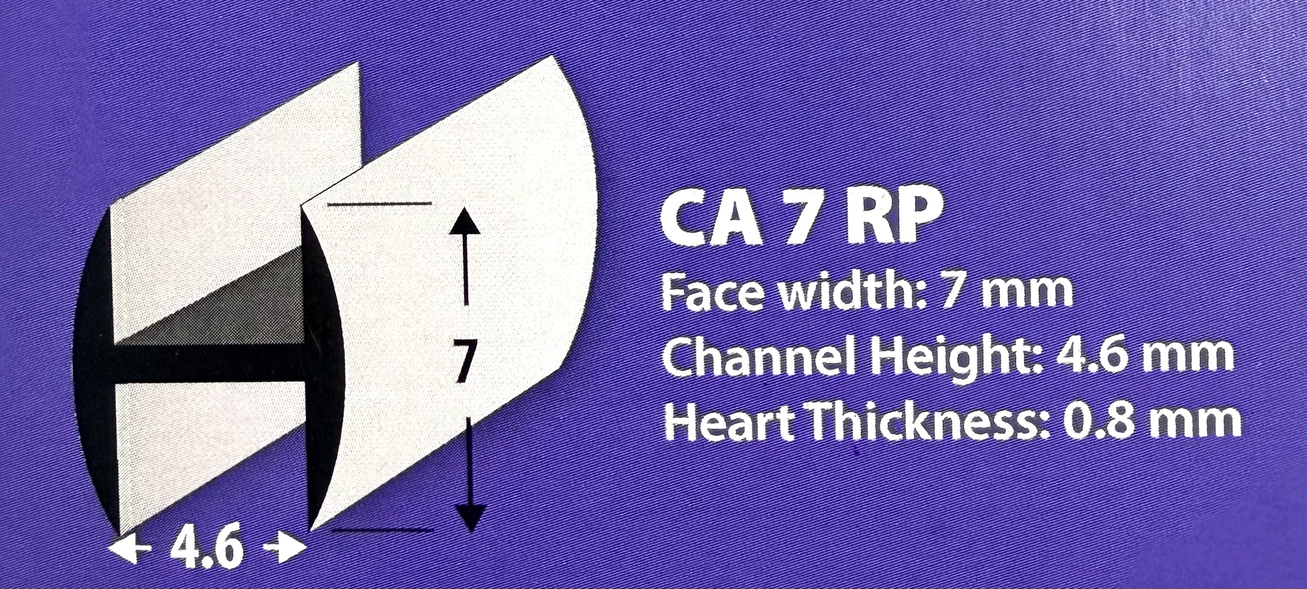 7 RP – 7mm Lead Came Round Profile