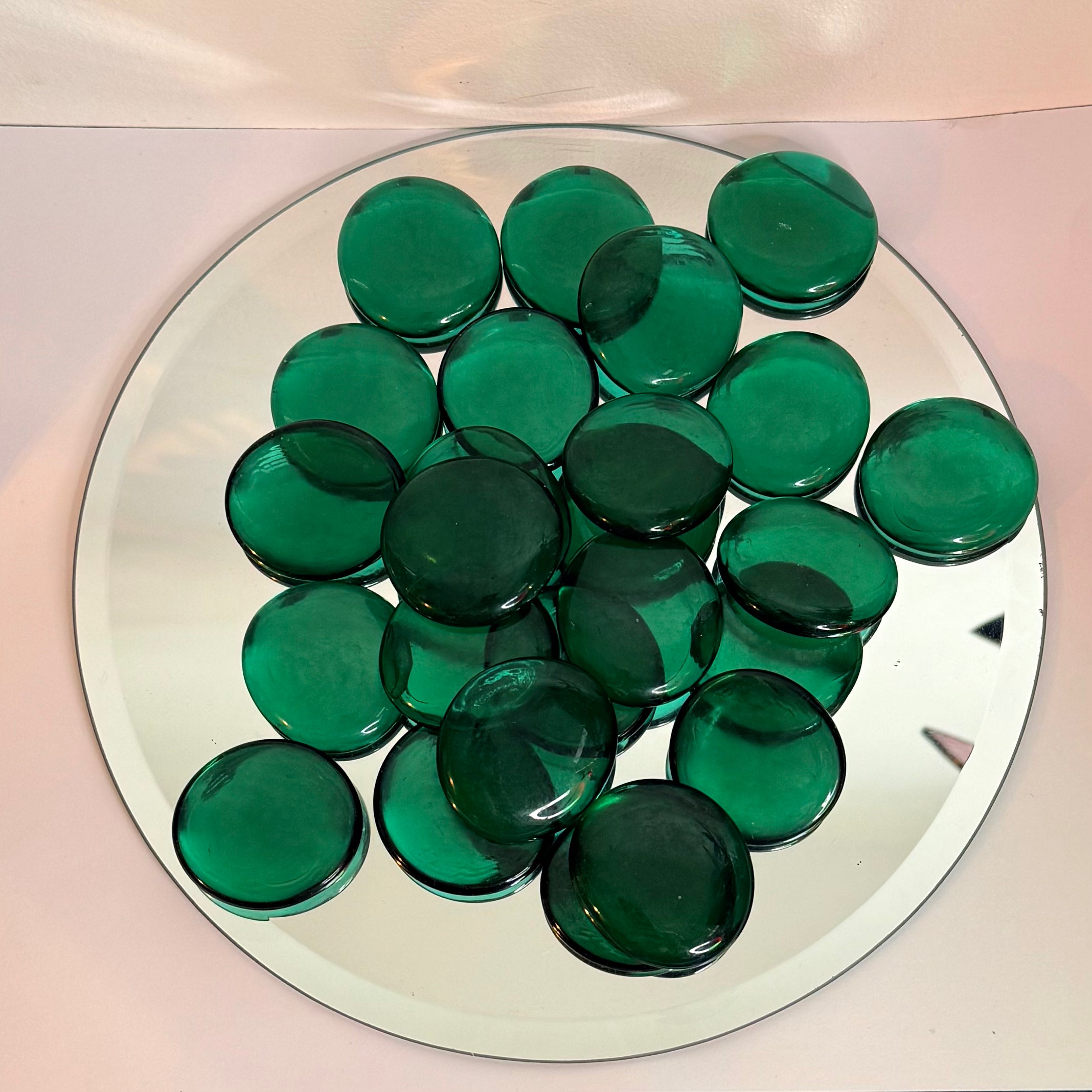 Large Glass Nuggets - 450gram bag - Teal