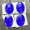 Oval Faceted Jewel - 30 x 40mm