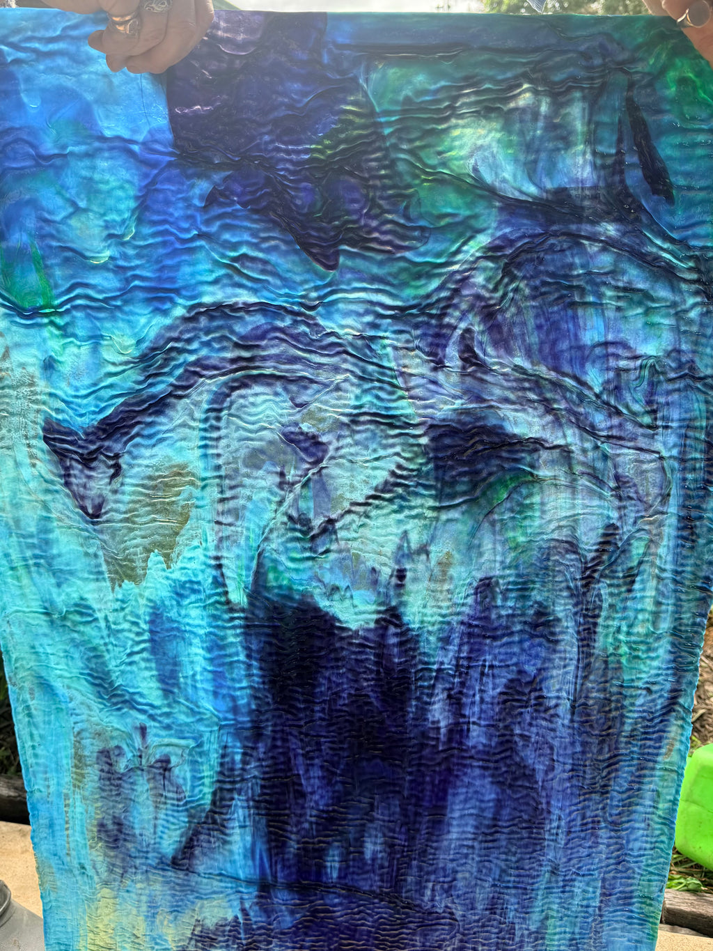 Youghiogheny Blues, Greens, Purple Ripple Stippple - YWATERDKSPGR