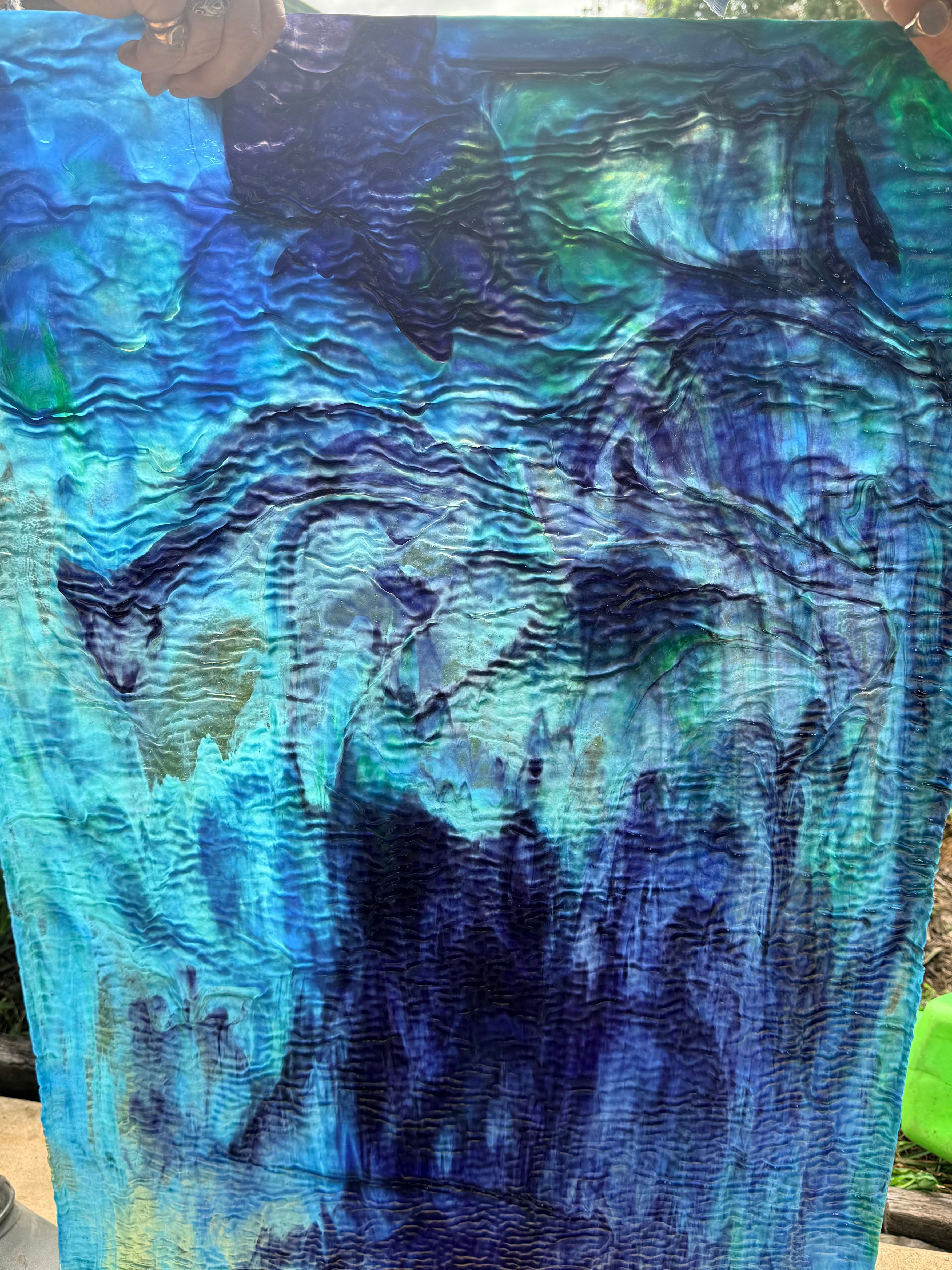 Youghiogheny Blues, Greens, Purple Ripple Stippple - YWATERDKSPGR