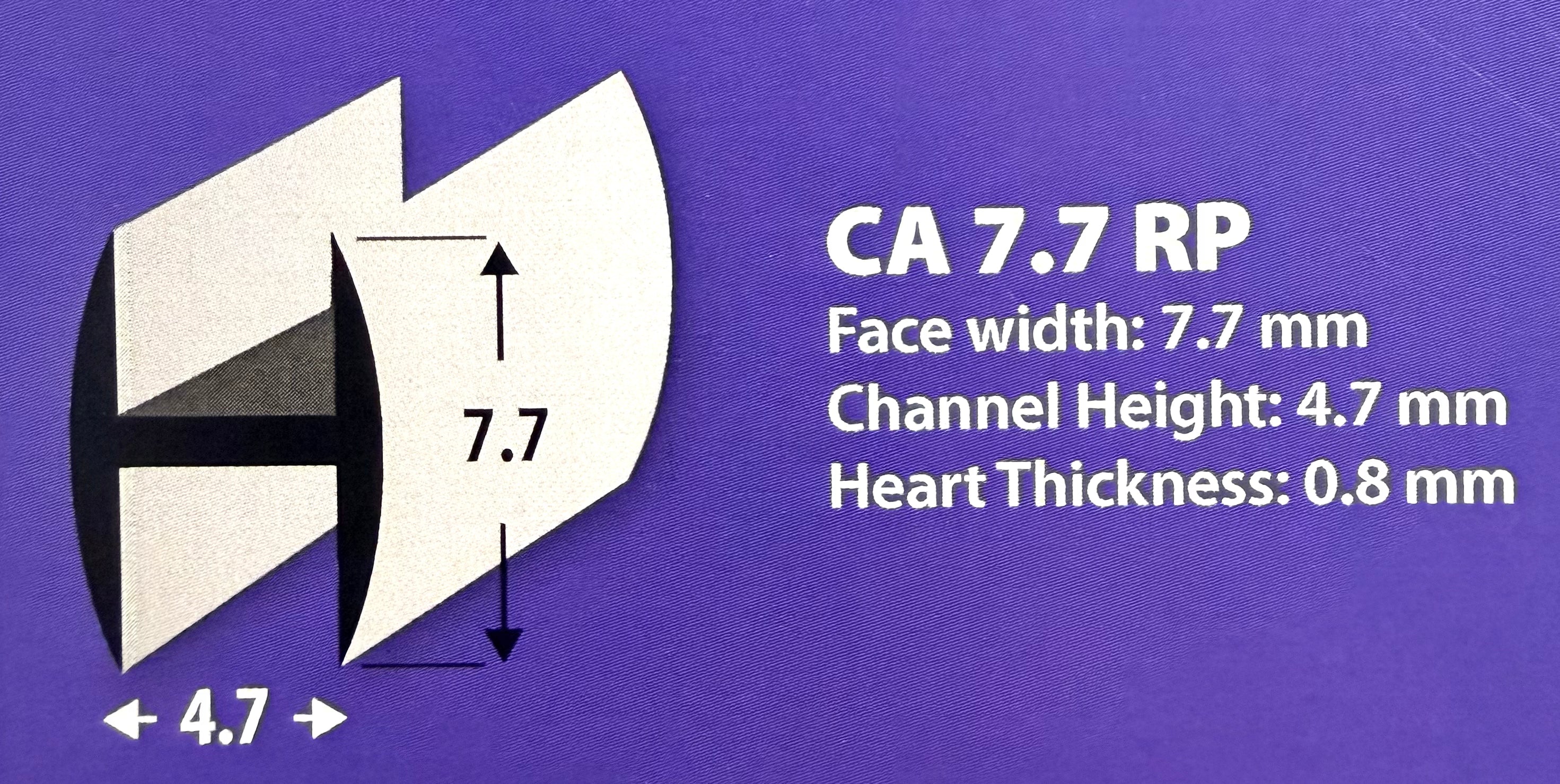 7.7 RP – 7.7mm Lead Came Round Profile
