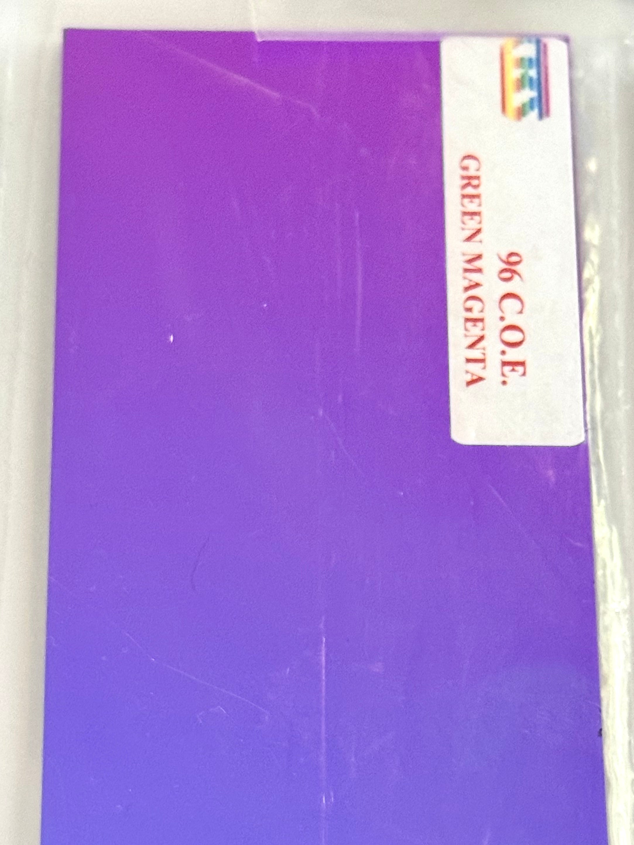 CBS Dichroic COE 96 Primary Colours - Various colours