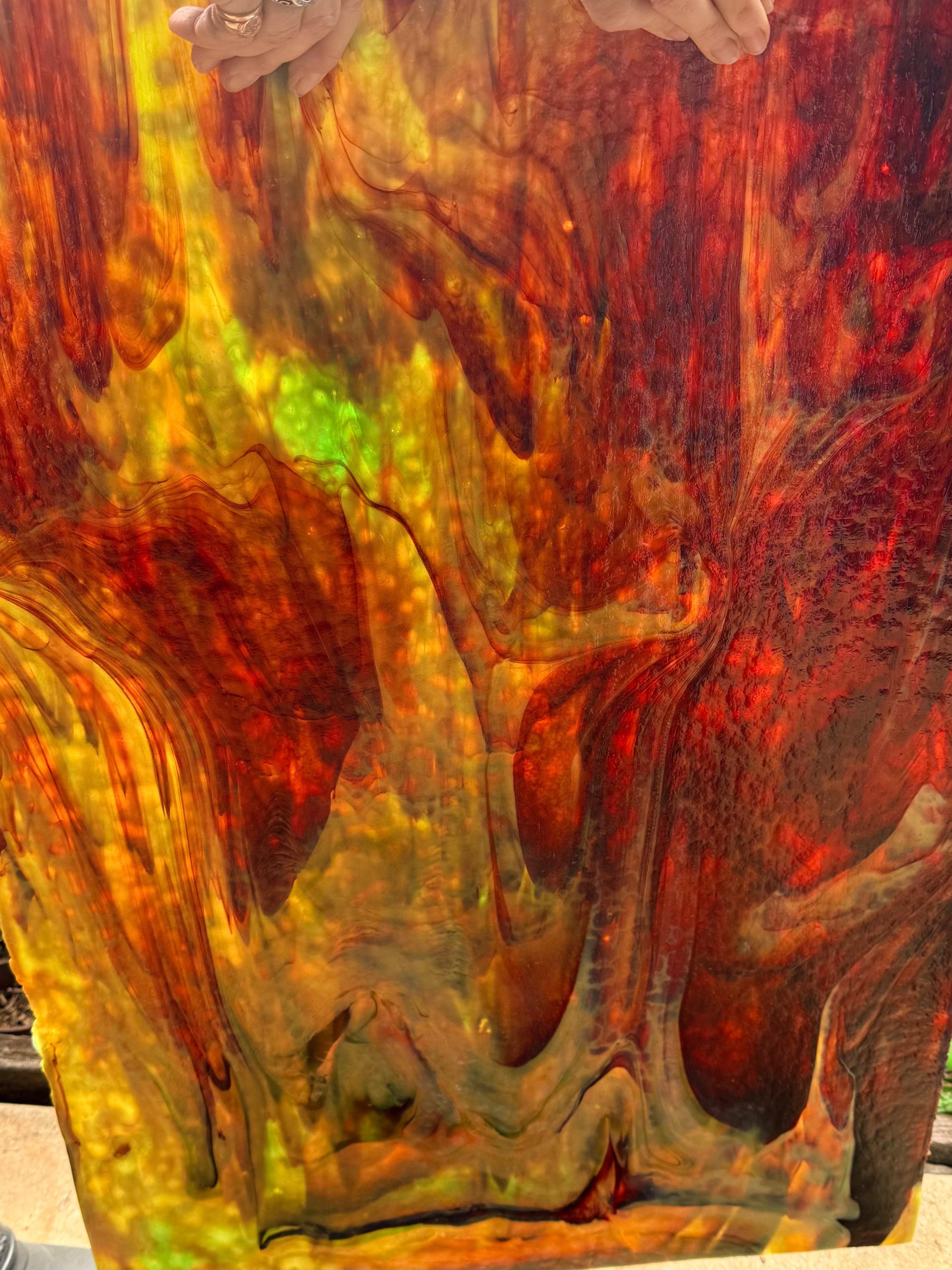 Youghiogheny Silver Yellow, Red, Green Mottled - Y5594RG