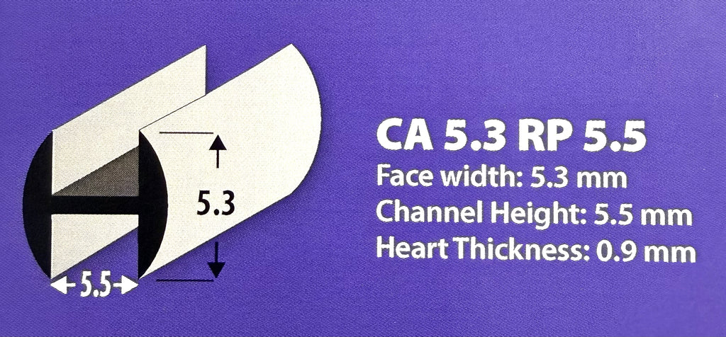5.3RP – 5.3mm Lead Came Round Profile