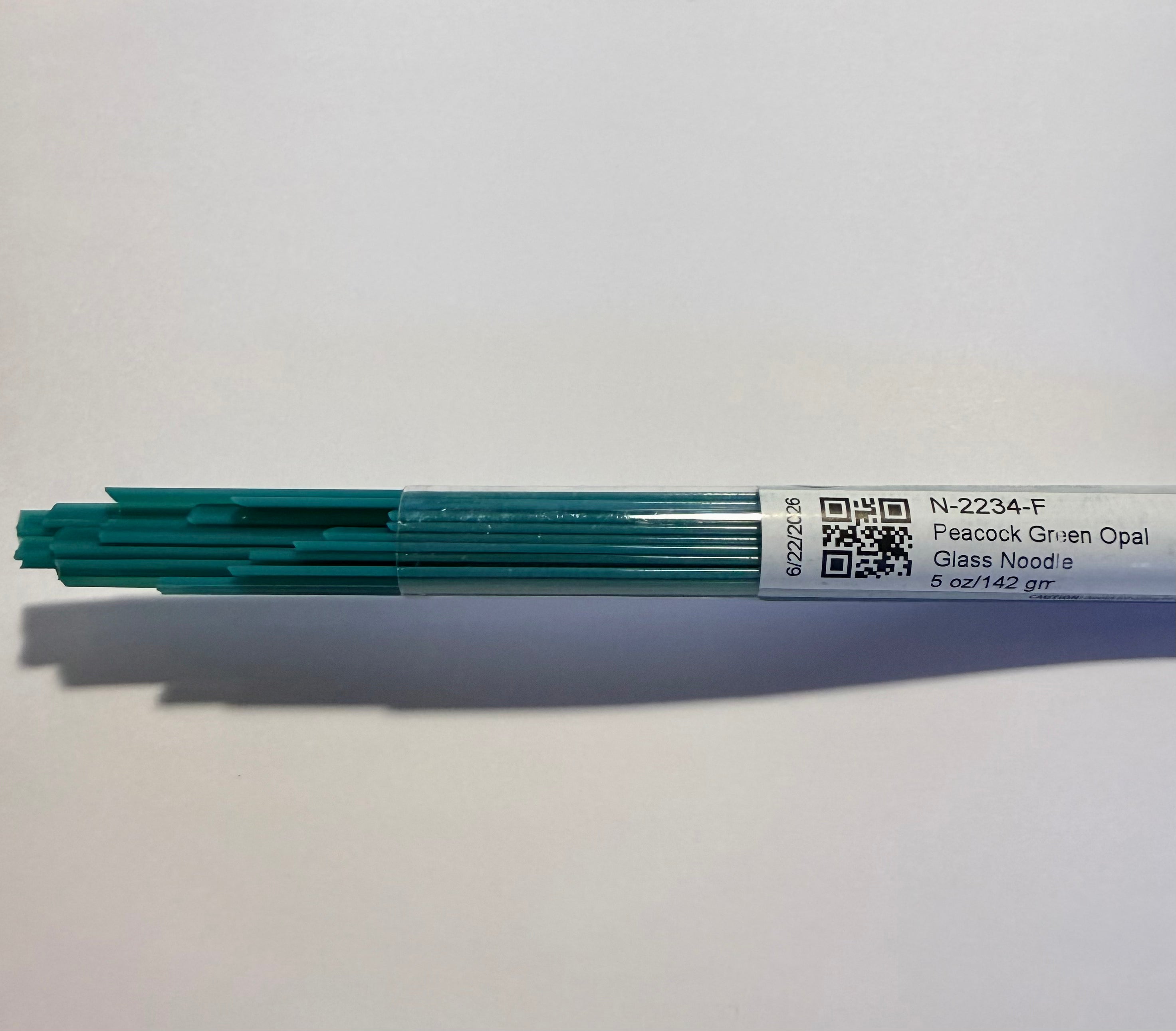 Oceanside Peacock Green Opal Noodles - 96 COE