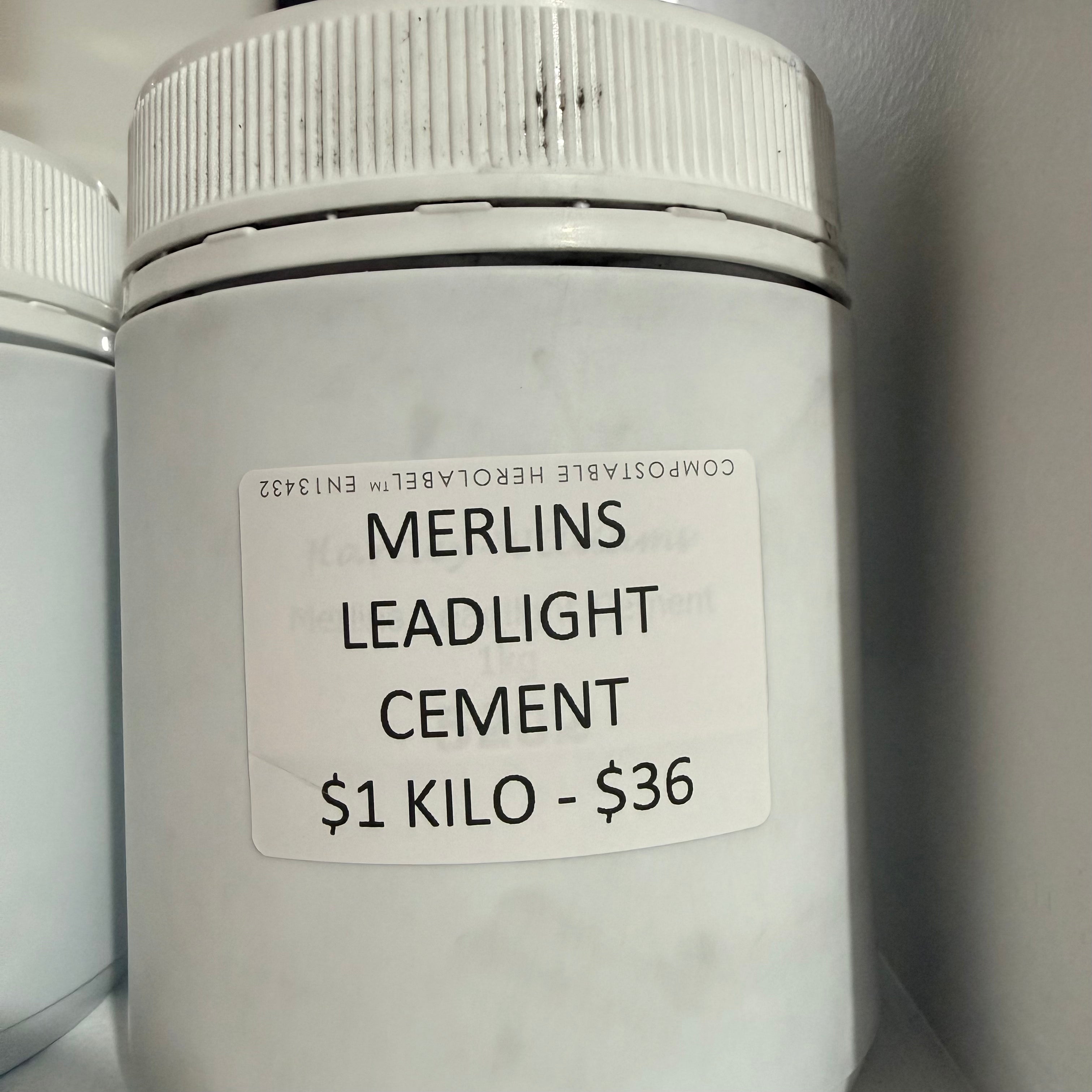 MERLINS Leadlight Cement - 1 Kilo