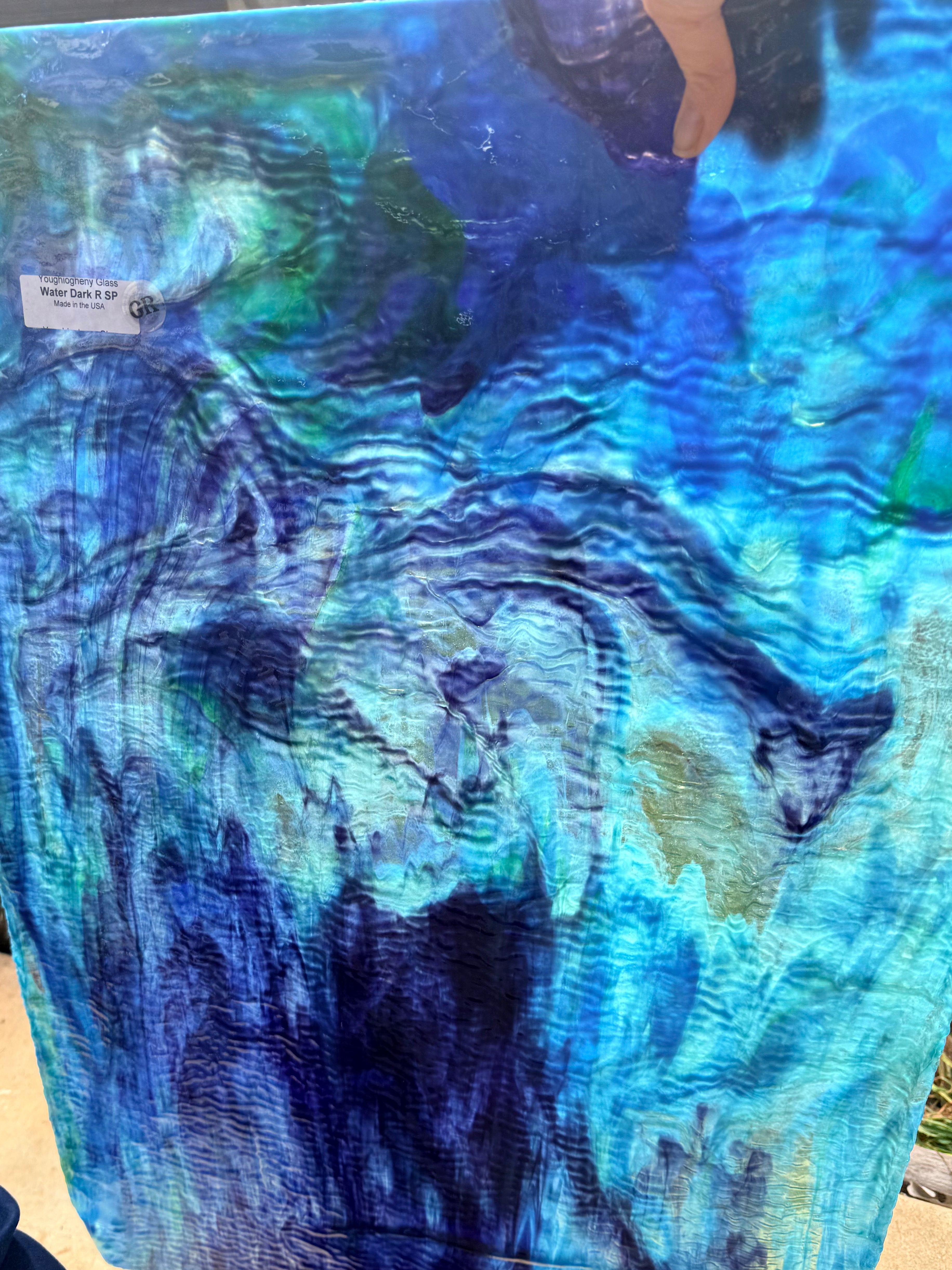 Youghiogheny Blues, Greens, Purple Ripple Stippple - YWATERDKSPGR