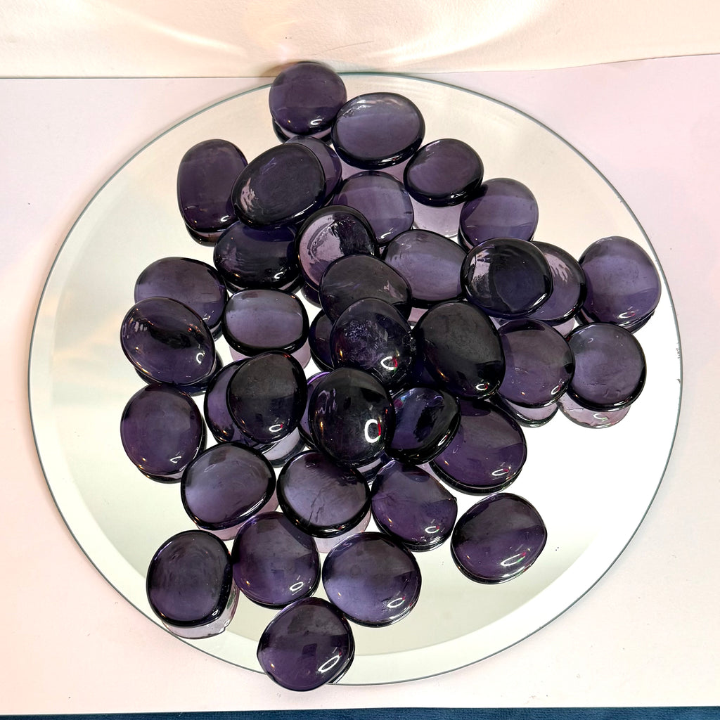 Large Glass Nuggets - 450gram bag - Amethyst