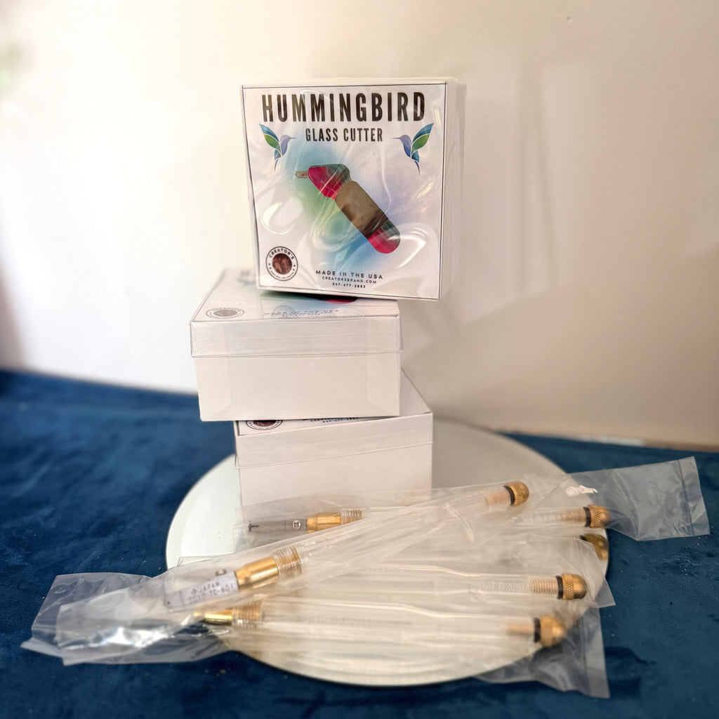 Creator's Hummingbird Glass Cutter with Foam grip for Stained glass or fusing