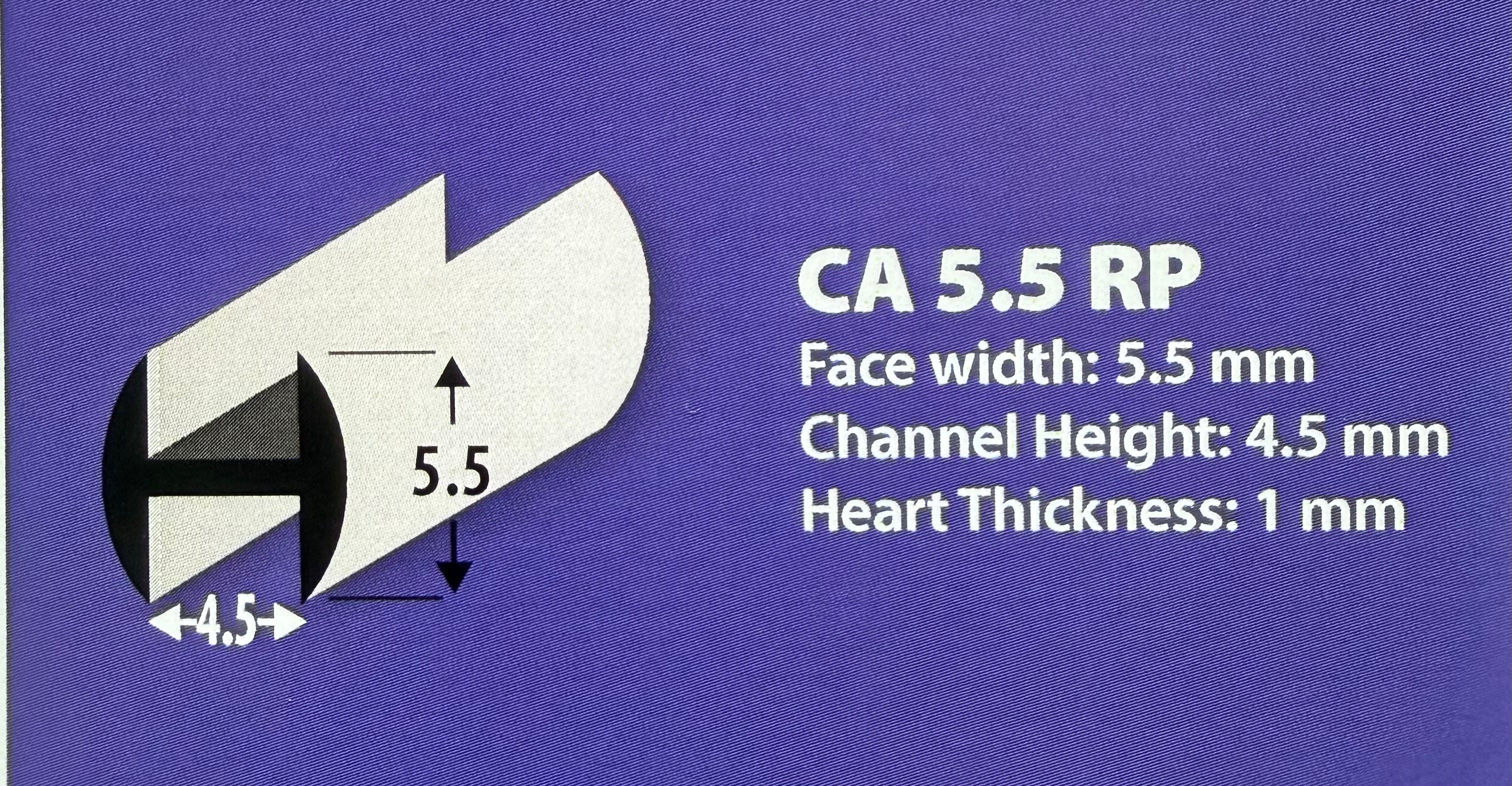 5.5RP – 5.5mm Lead Came Round Profile