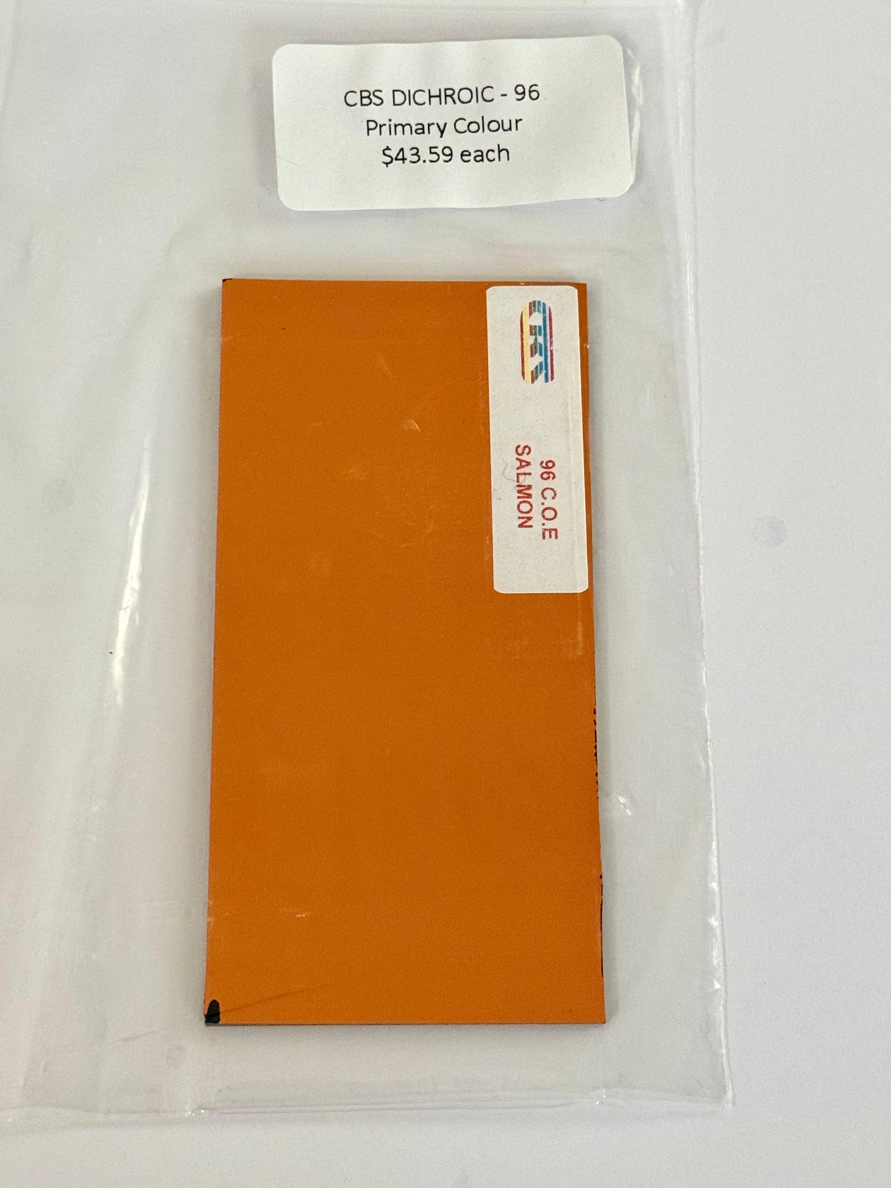 CBS Dichroic COE 96 Primary Colours - Various colours