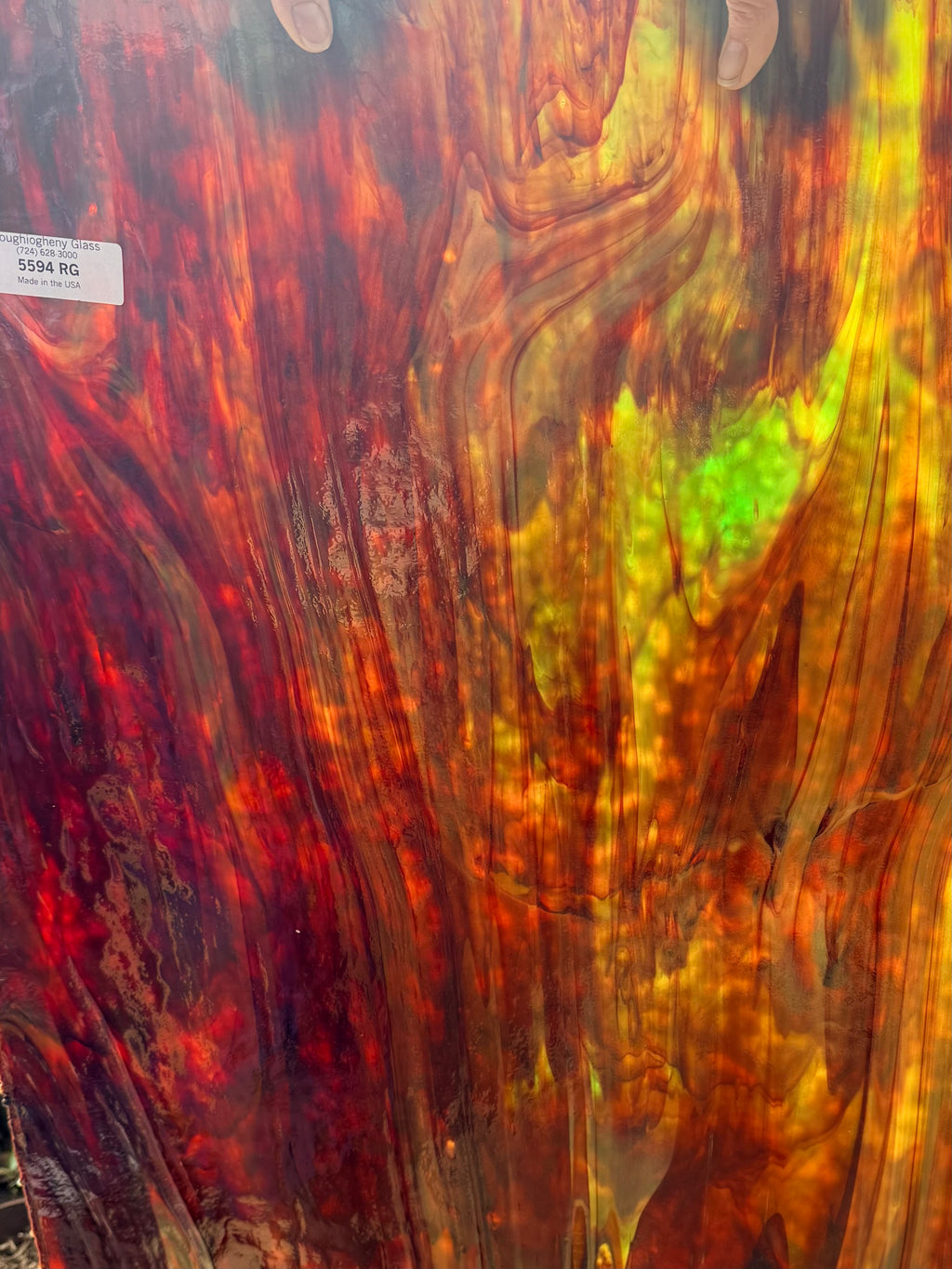 Youghiogheny Silver Yellow, Red, Green Mottled - Y5594RG
