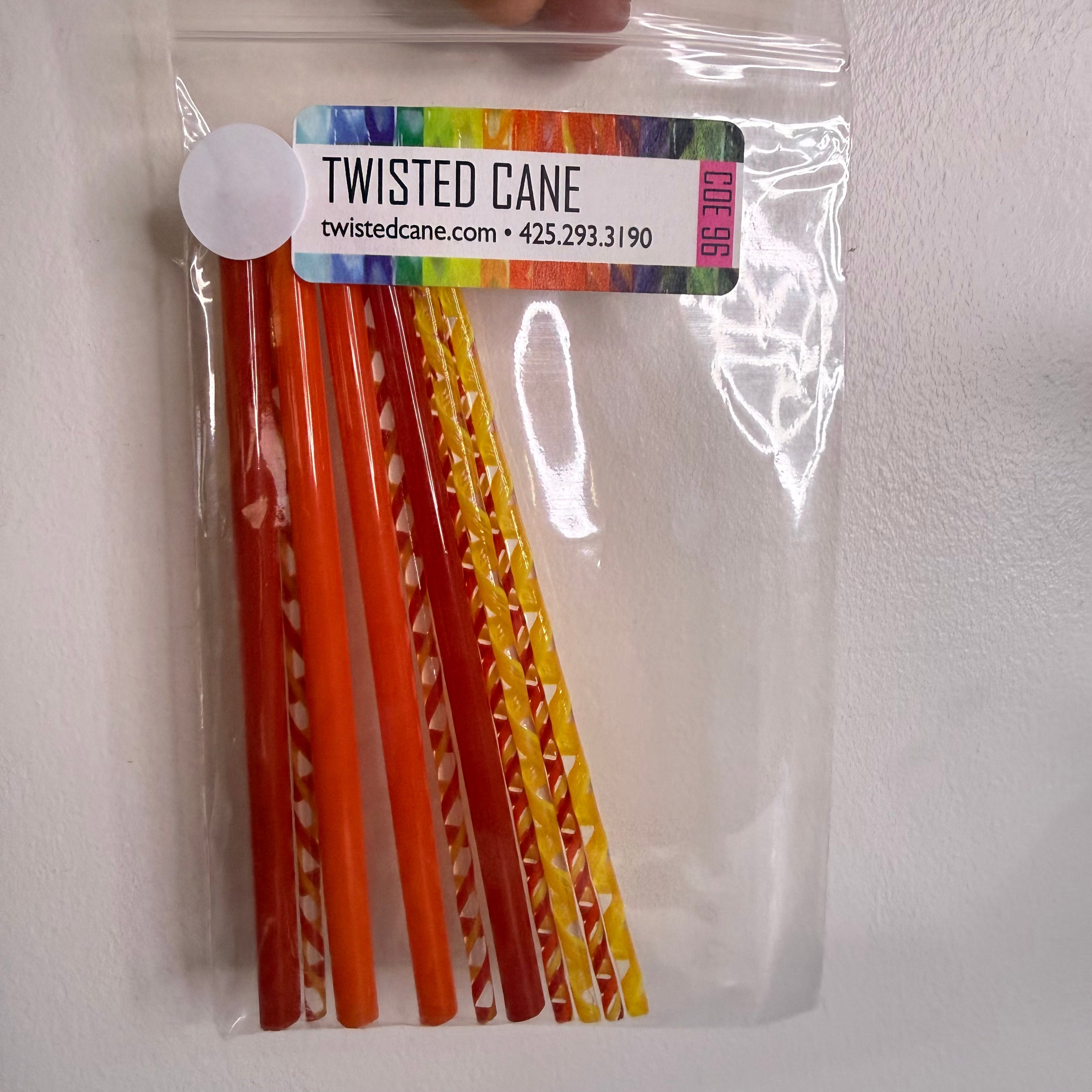 Warms Rod and Twisted Cane Assortment - 96 COE