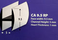 9.5R – 9.5mm Lead Came Round Profile