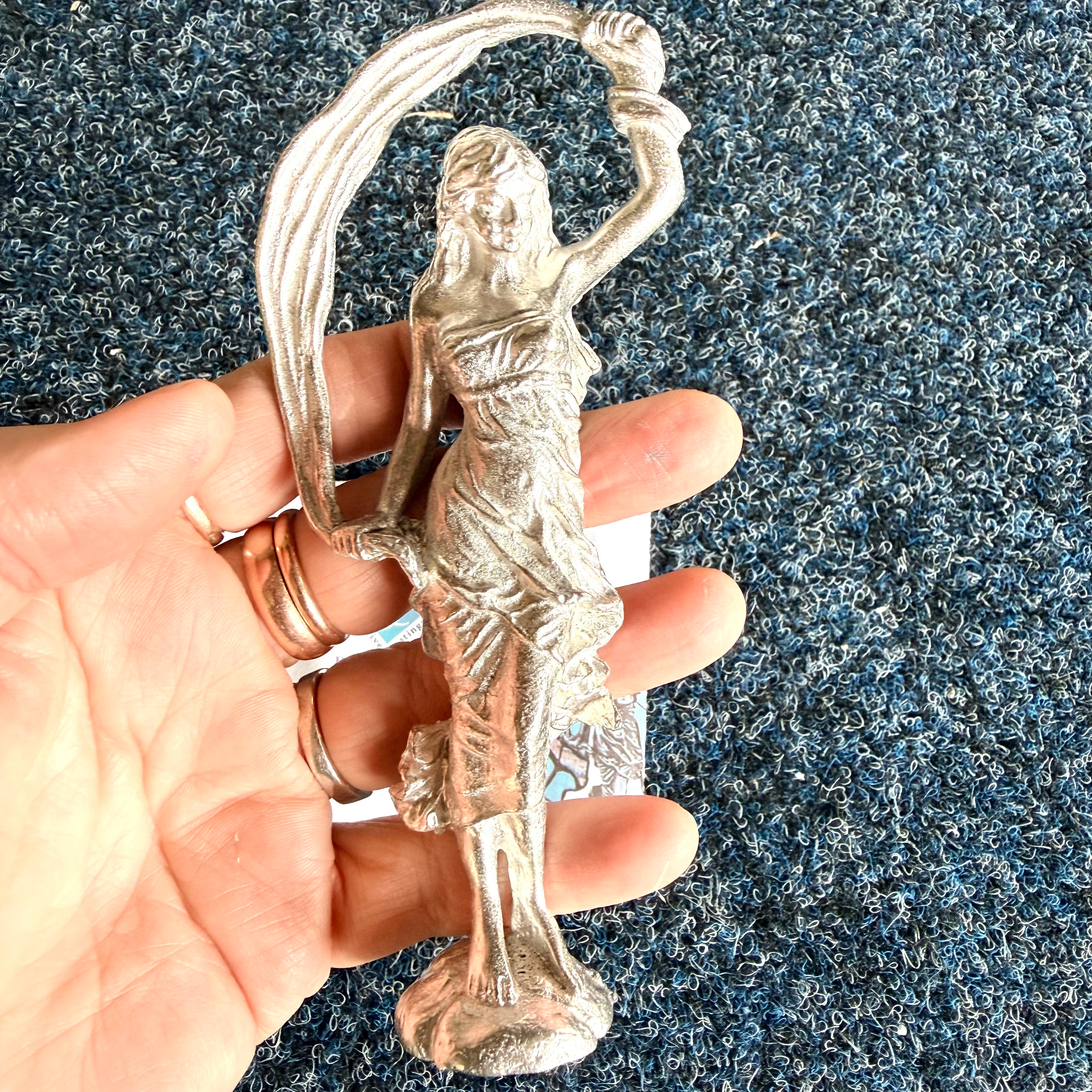 Butterfly lady with scarf Lead Casting