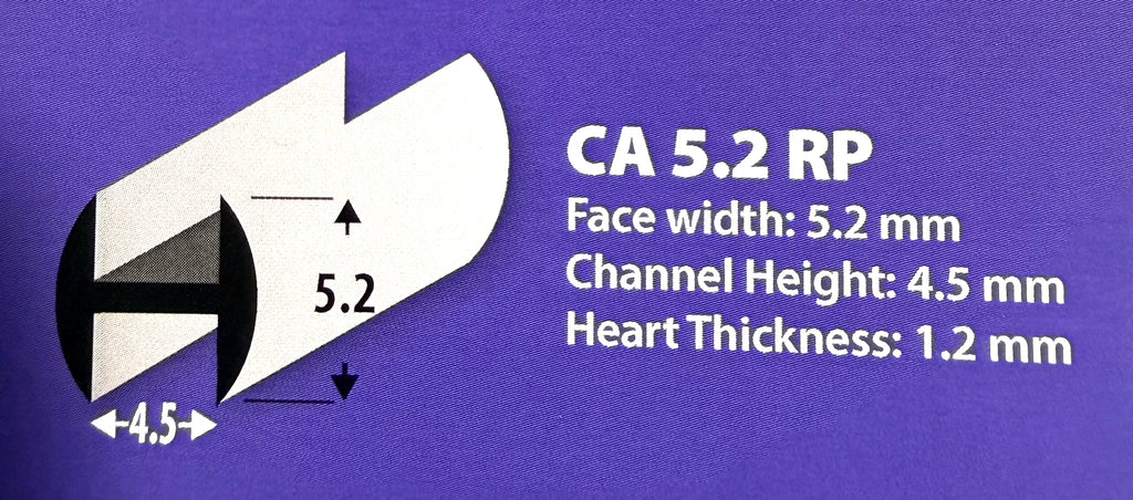 5.2RP – 5.2mm Lead Came Round Profile