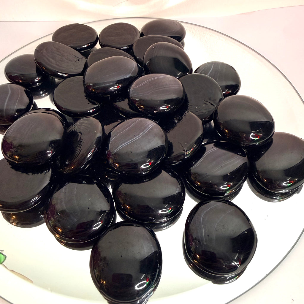 Large Glass Nuggets - 450gram bag - Black