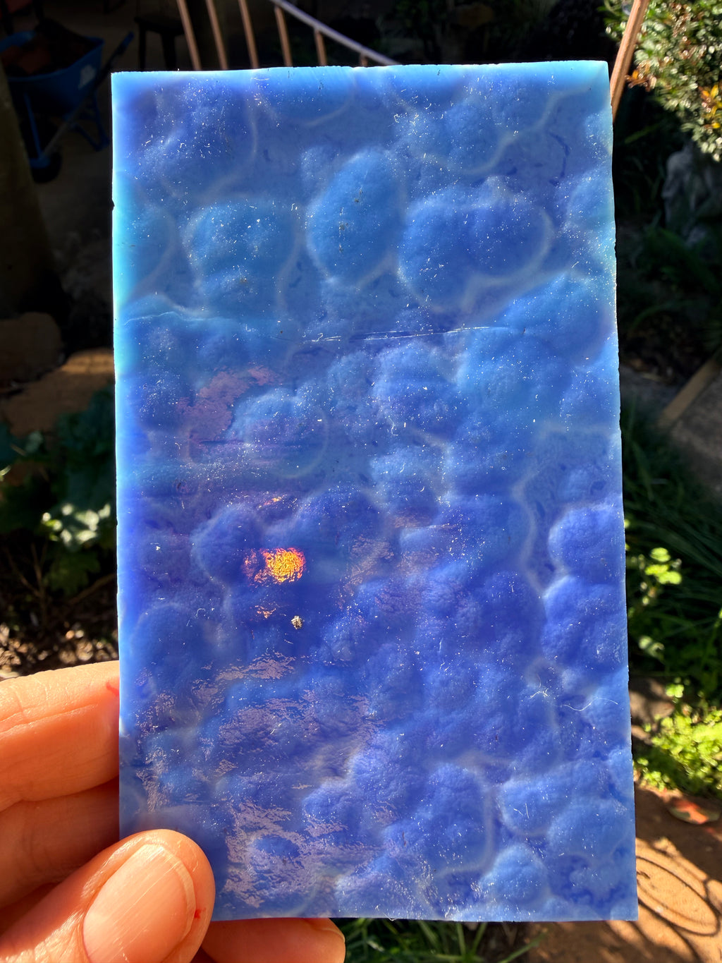 Bullseye Light Blue, Cobalt Blue Mottle - 6264 - ETA EARLY JULY