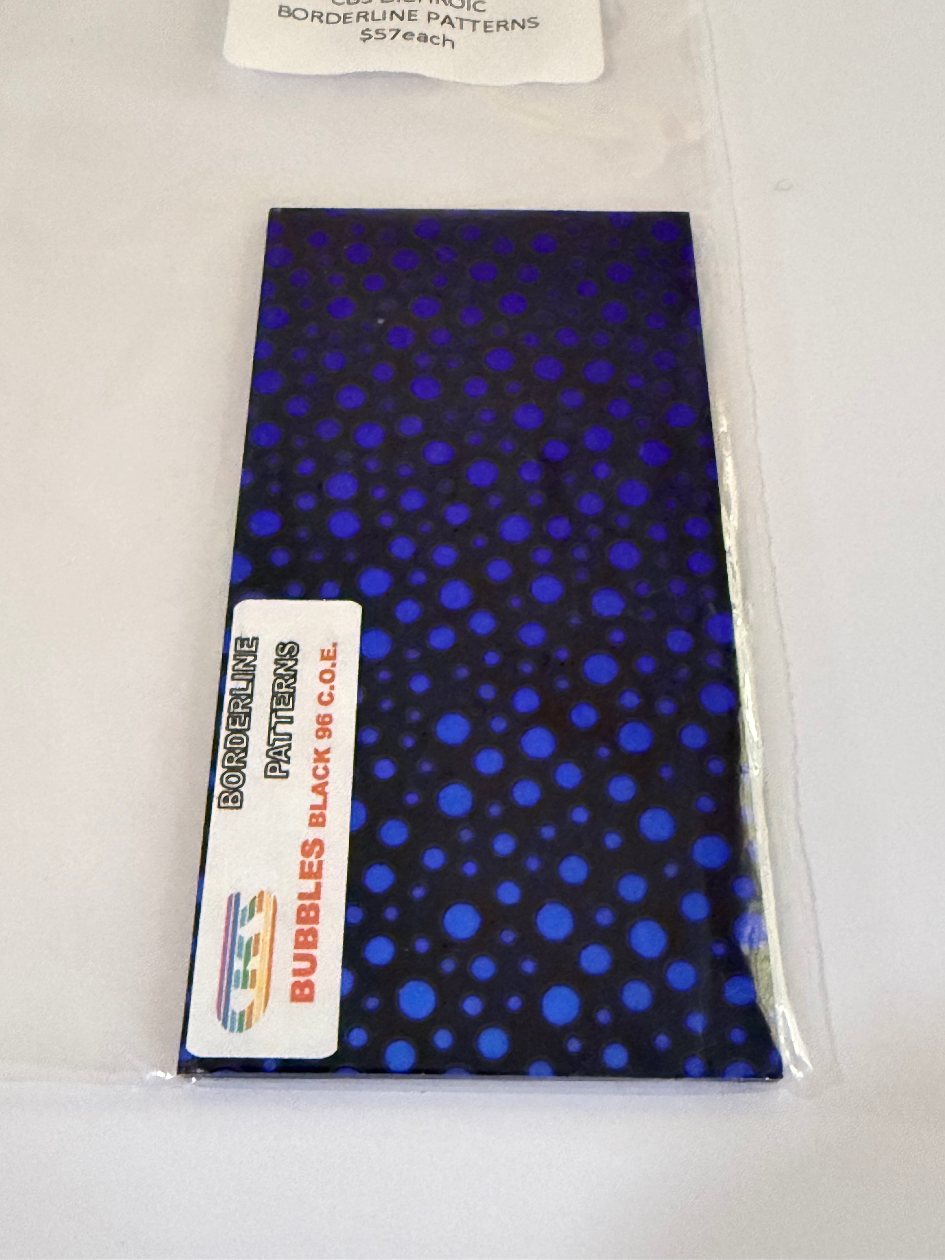 CBS Dichroic COE 96 borderline patterns - Various colours and patterns