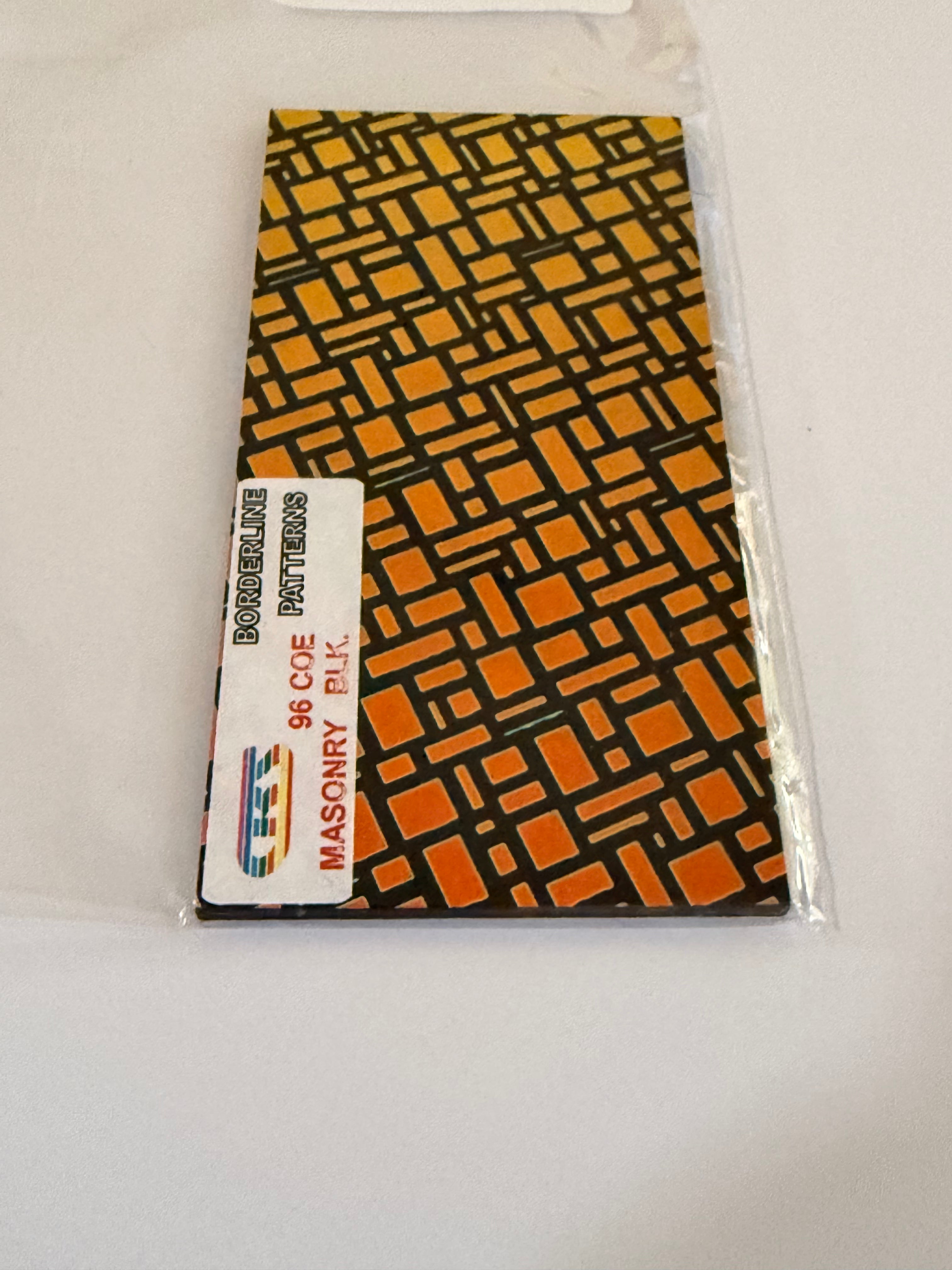 CBS Dichroic COE 96 borderline patterns - Various colours and patterns