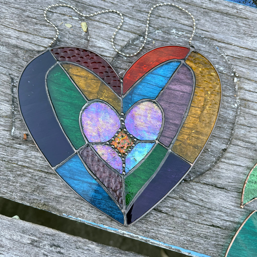 Iridised Heart - Pattern - Digital A4 size
