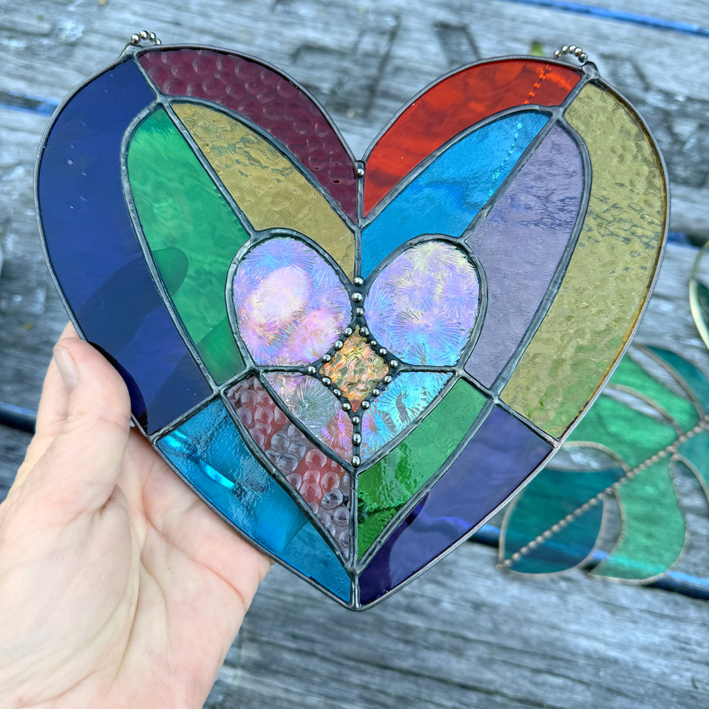 Iridised Heart - Pattern - Digital A4 size