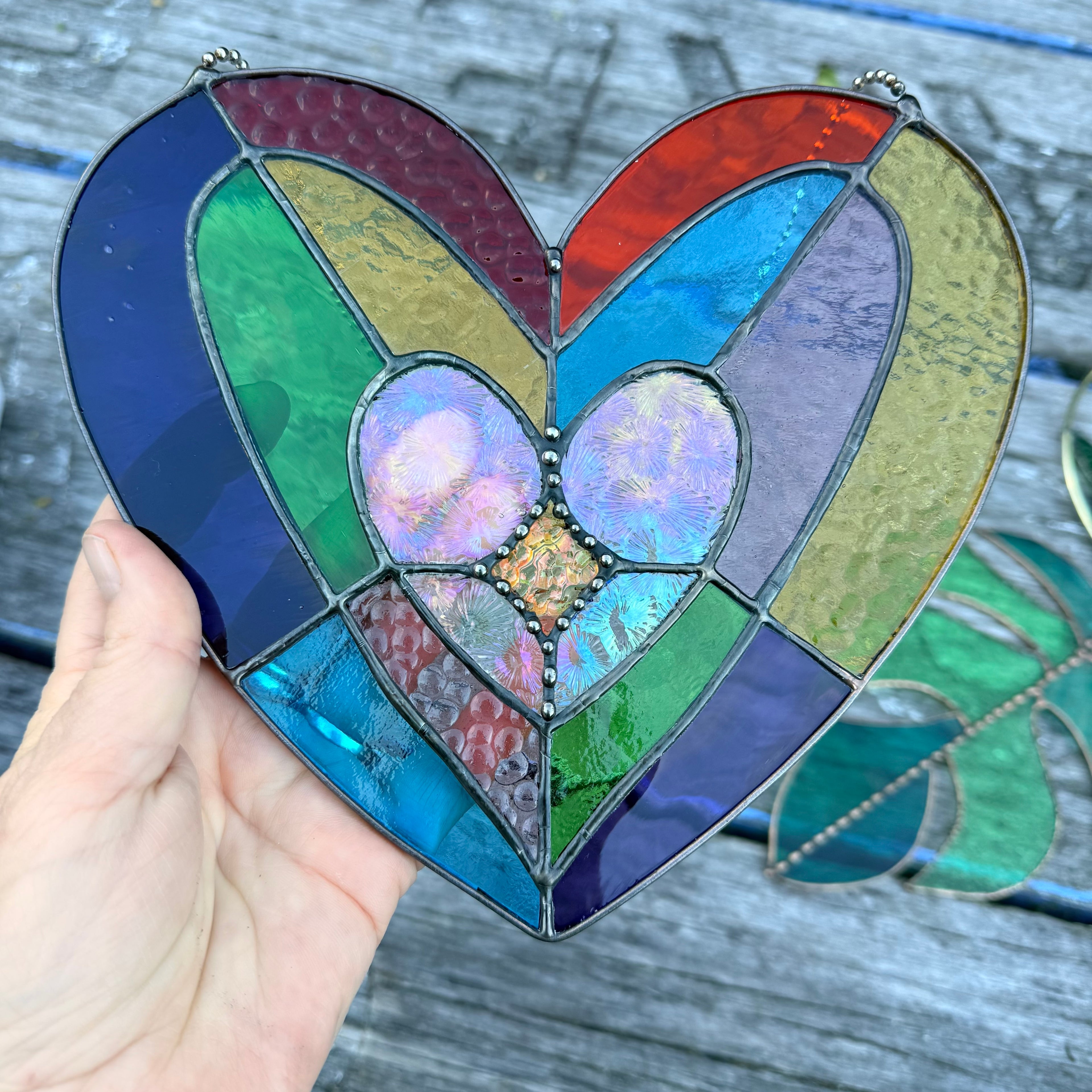 Iridised Heart - Pattern - Digital A4 size