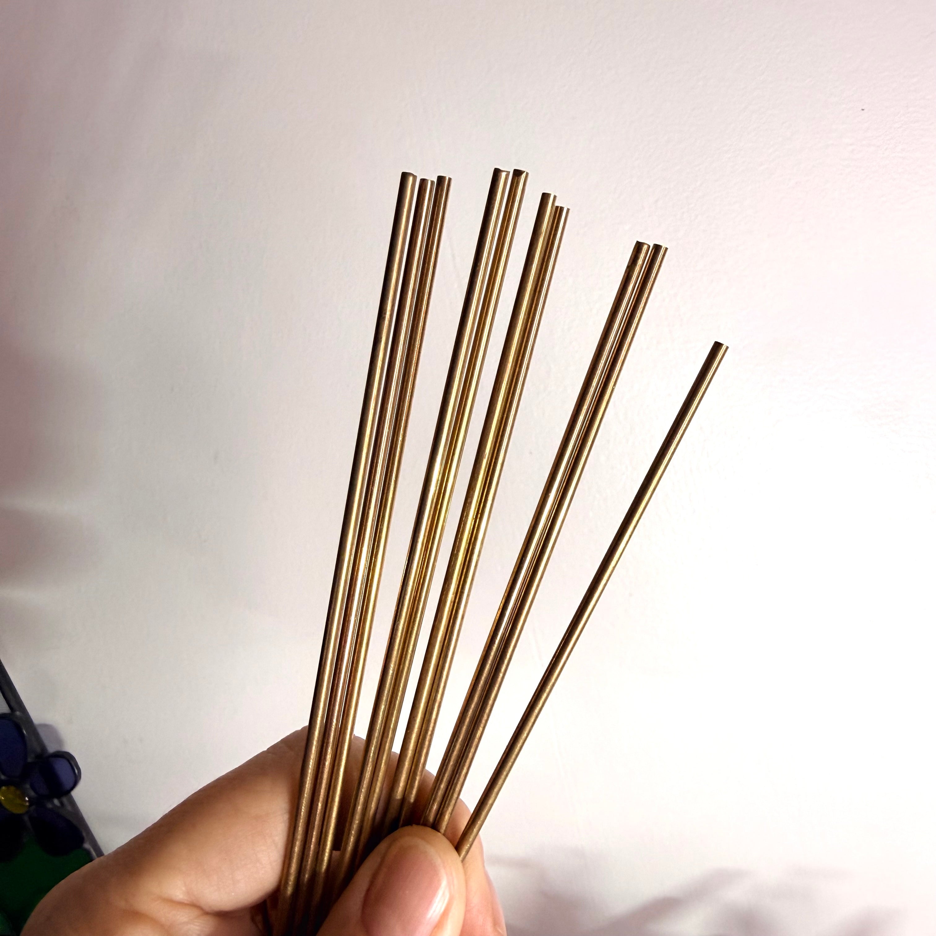 Brass Rod - 2.5mm x 300mm x 5