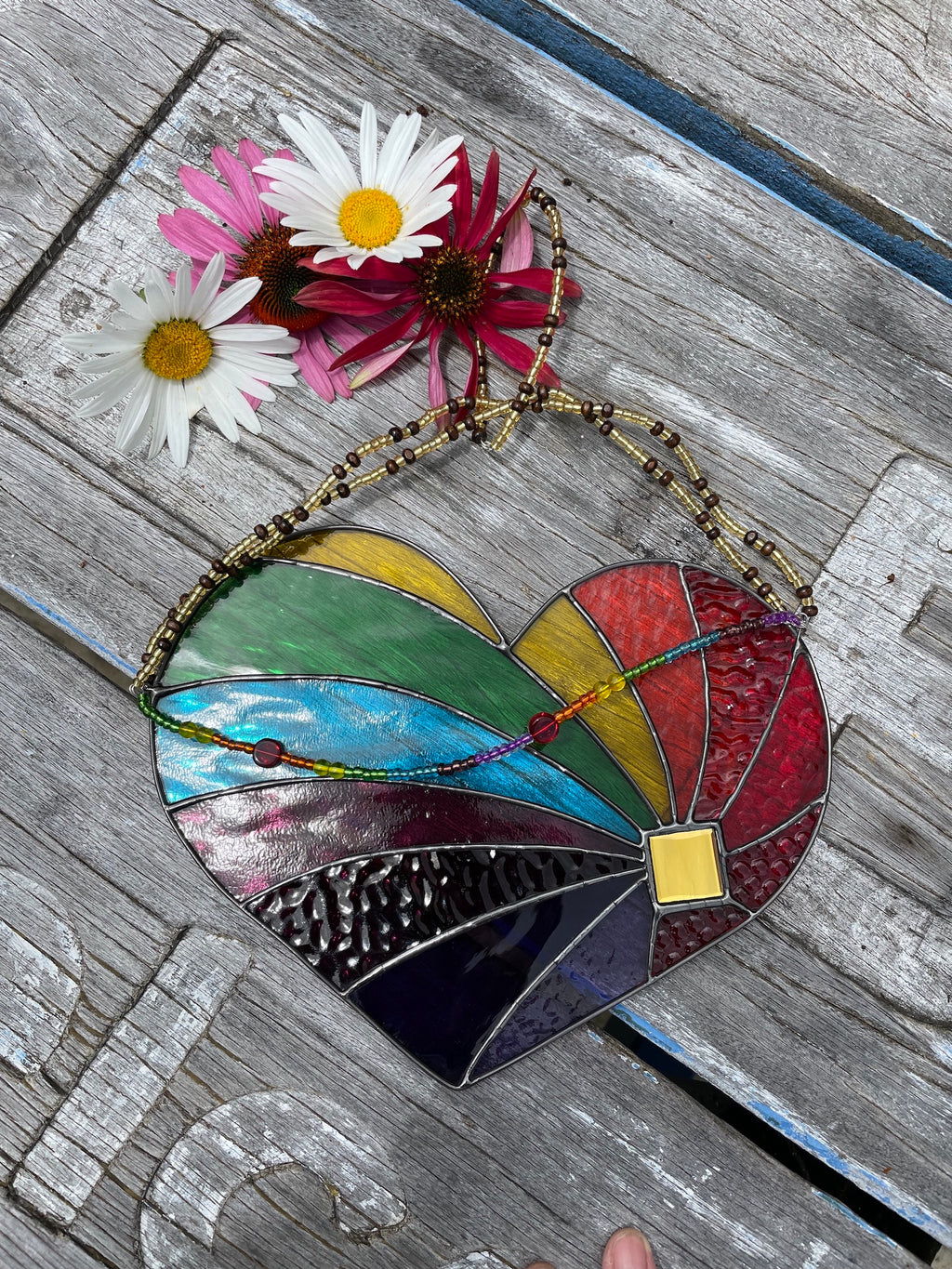 Rainbow Heart - Pattern - Digital A4 size (Copy)