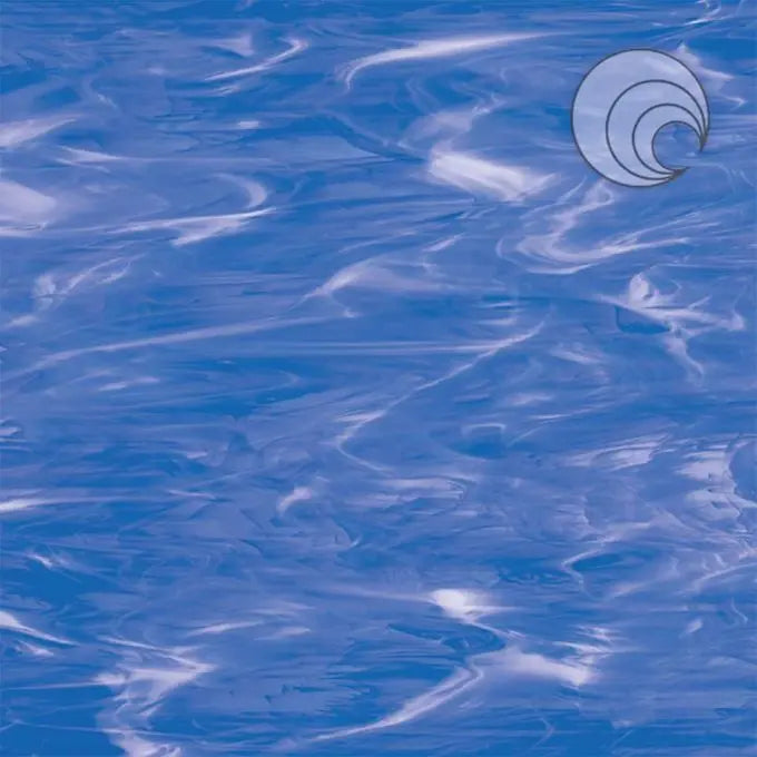 Oceanside Light Blue/White Wispy Fusible - Pre Purchase only