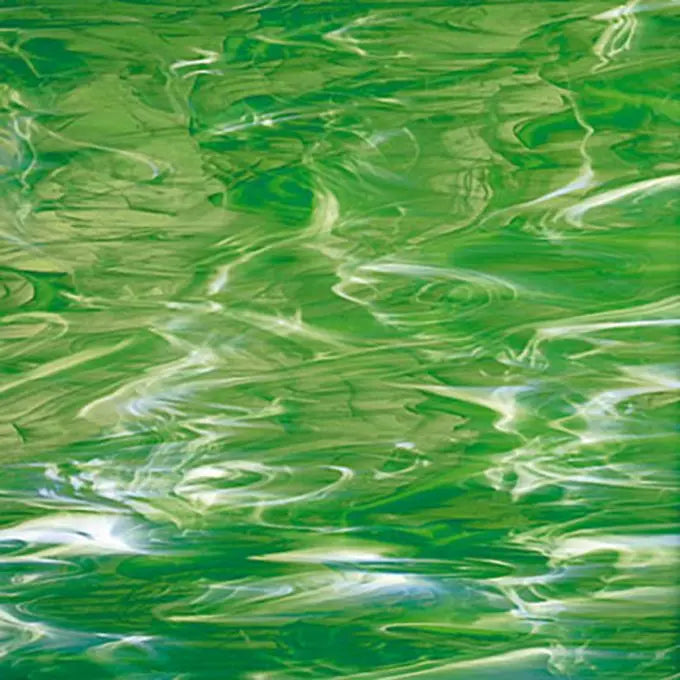 Oceanside Light Green/White Wispy Fusible - Pre Purchase only