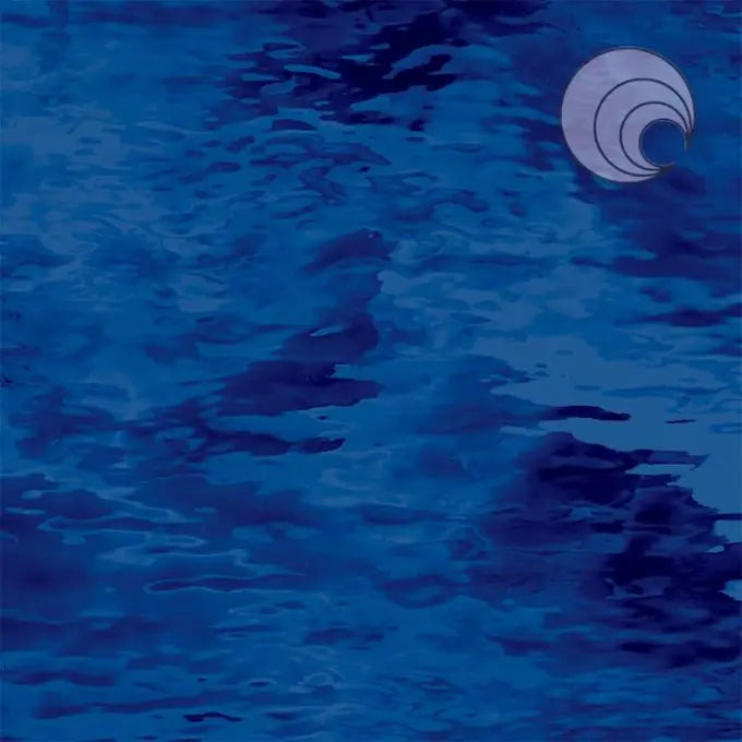 Oceanside Navy Blue Waterglass Fusible - OGT5386WF - ETA EARLY JULY